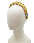 Alice Headband made from Versace Pink & Gold Baroque Men's Silk Tie